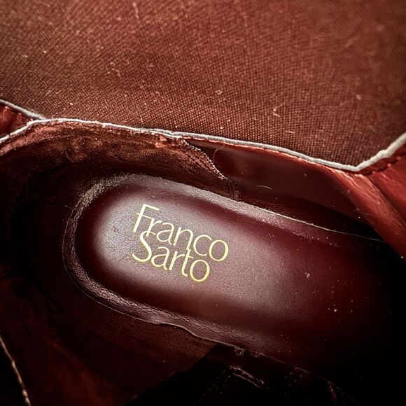 Franco Sarto Marsala Womens Riding Boots Brown 8.5 Faux Leather Old Money Preppy - Picture 11 of 15